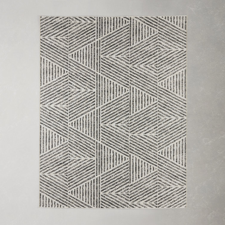 Silva Gray/White Indoor/Outdoor Rug & Reviews AllModern